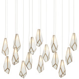 Linear/Island 4 Light + by Currey and Company ( 142 | 9000-1037 Glace Collection ) 
