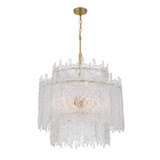 Mid. Chandeliers Glass Down by Crystorama ( 60 | ACK-928-AG Ackerly ) 