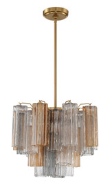 Mini Chandeliers Glass Shade by Crystorama ( 60 | ADD-300-AG-AU Addis ) 