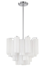 Semi-Flush Mts. Glass Down by Crystorama ( 60 | ADD-300-CH-WH Addis ) 