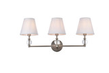 Bathroom Fixtures Three Lights by Elegant Lighting ( 173 | LD7023W24SN Bethany ) 