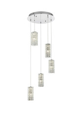 Mini Chandeliers Multi-Port/Cascade by Elegant Lighting ( 173 | 3680D5RC Aston ) 