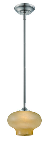 Mini Pendants Glass Down by Designers Fountain ( 43 | LED6317-TS-SP Eco-Gem ) 