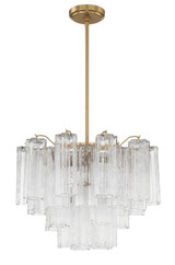 Mini Chandeliers Glass Shade by Crystorama ( 60 | ADD-306-AG-CL Addis ) 