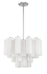 Mini Chandeliers Glass Shade by Crystorama ( 60 | ADD-306-CH-WH Addis ) 