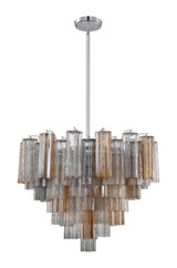 Mid. Chandeliers Glass Down by Crystorama ( 60 | ADD-312-CH-AU Addis ) 