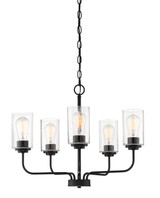 Mid. Chandeliers Glass Up by Designers Fountain ( 43 | 96485-MB Logan ) 