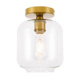Flush Mounts Glass Down by Elegant Lighting ( 173 | LD2270BR Collier ) 