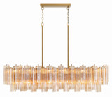 Linear/Island 4 Light + by Crystorama ( 60 | ADD-317-AG-AM Addis ) 