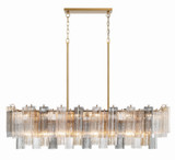 Linear/Island 4 Light + by Crystorama ( 60 | ADD-317-AG-AU Addis ) 
