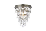 Flush Mounts Glass Down by Elegant Lighting ( 173 | 1219F9AS/RC Nordic ) 
