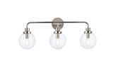 Bathroom Fixtures Three Lights by Elegant Lighting ( 173 | LD7035W28PN Hanson ) 