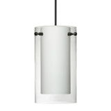 Mini Pendants Glass Down by Besa ( 74 | X-C44007-BK Besa Pahu 4 Pendant ) 
