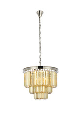 Mid. Chandeliers Drum Shade by Elegant Lighting ( 173 | 1231D20PN-GT/RC Sydney ) 
