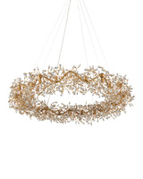 Large Chandeliers Ring/Halo by Currey and Company ( 142 | 9000-1136 Crystal Bud Collection ) 