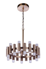 Mini Chandeliers Glass Shade by Craftmade ( 46 | 57520-SB-LED Simple Lux ) 