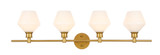 Bathroom Fixtures Four Lights by Elegant Lighting ( 173 | LD2321BR Gene ) 