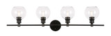 Bathroom Fixtures Four Lights by Elegant Lighting ( 173 | LD2322BK Collier ) 