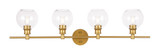 Bathroom Fixtures Four Lights by Elegant Lighting ( 173 | LD2322BR Collier ) 