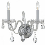 Sconces Double Candle by Crystorama ( 60 | 1032-CH-CL-MWP Traditional Crystal ) 