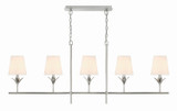 Linear/Island 4 Light + by Crystorama ( 60 | 537-SA Broche ) 