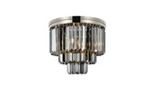 Flush Mounts Drum Shade by Elegant Lighting ( 173 | 1231F20PN-SS/RC Sydney ) 