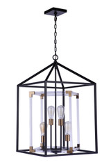 Foyer/Hall Lanterns Open Frame by Craftmade ( 46 | 58094-FBSB Aaron ) 