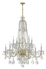 Large Chandeliers Candle by Crystorama ( 60 | 1112-PB-CL-MWP Traditional Crystal ) 