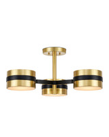 Semi-Flush Mts. Multi-port/Cluster by Currey and Company ( 142 | 9000-1171 Heybrook Semi-Flush Mount ) 