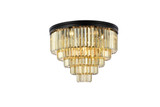 Flush Mounts Drum Shade by Elegant Lighting ( 173 | 1231F32MB-GT/RC Sydney ) 