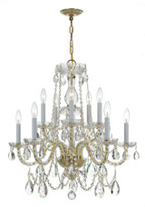 Mid. Chandeliers Candle by Crystorama ( 60 | 1130-PB-CL-MWP Traditional Crystal ) 