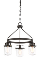 Mid. Chandeliers Glass Down by Designers Fountain ( 43 | 90683-ORB Jaxon ) 