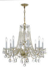 Mid. Chandeliers Candle by Crystorama ( 60 | 1138-PB-CL-MWP Traditional Crystal ) 