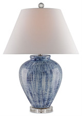 Lamps Table by Currey and Company ( 142 | 6224 Malaprop Blue Table Lamp ) 