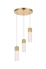 Mini Pendants 3 Light Cluster by Elegant Lighting ( 173 | 5200D12G Constellation ) 