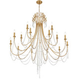 Large Chandeliers Candle by Crystorama ( 60 | ARC-1919-GA-CL-MWP Arcadia ) 