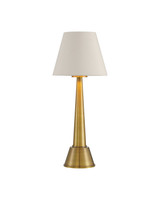 Lamps Table by Currey and Company ( 142 | 6700-0003 Saunter Brass Cordless Table Lamp ) 