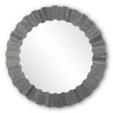 Mirrors Oval/Round by Currey and Company ( 142 | 1000-0130 Dario Round Gray Mirror ) 