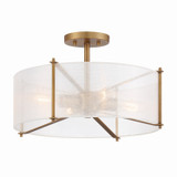 Semi-Flush Mts. Drum Shade by Designers Fountain ( 43 | D223M-SF-OSB Daybreak ) 