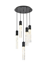 Mini Chandeliers Multi-Port/Cascade by Elegant Lighting ( 173 | 2089D20BK Aurora ) 