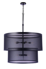 Mid. Chandeliers Metal Shade by Craftmade ( 46 | 58999-FB Mesh ) 