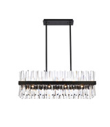 Large Chandeliers Glass Shade by Elegant Lighting ( 173 | 6200G36BK Serephina ) 
