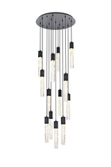 Mid. Chandeliers Multi-Port/Cascade by Elegant Lighting ( 173 | 2089G30BK Aurora ) 