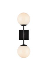 Sconces Double Glass by Elegant Lighting ( 173 | LD2358BK Neri ) 
