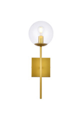 Sconces Single Glass by Elegant Lighting ( 173 | LD2359BR Neri ) 