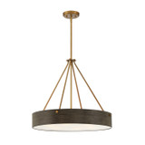 Pendants Drum Shade by Designers Fountain ( 43 | D228M-24P-OSB Erba ) 