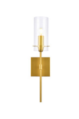 Sconces Single Glass by Elegant Lighting ( 173 | LD2361BR Elsreth ) 