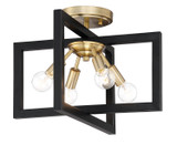Semi-Flush Mts. Cage by Designers Fountain ( 43 | 92811-AWB Xander ) 