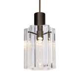 Mini Pendants Glass Down by Besa ( 74 | X-ICE4CL-BR Besa Ice 4 Pendant ) 