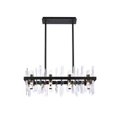 Linear/Island Geometric/Linear by Elegant Lighting ( 173 | 2200G30BK Serena ) 